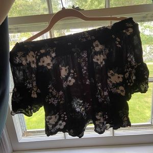 off the shoulder floral top🥰